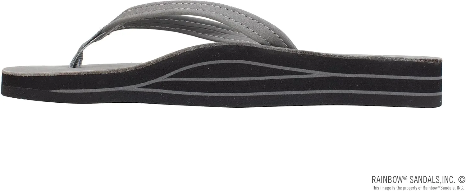 Rainbow Sandals Women's Double Layer, Narrow Strap, Leather Sandals w/Arch