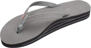 Rainbow Sandals Women's Double Layer, Narrow Strap, Leather Sandals w/Arch