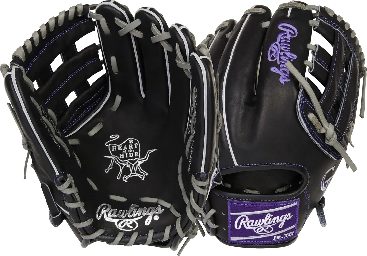 Rawlings | Heart of The Hide MLB Team Logo Baseball Glove | All MLB Team Options Available