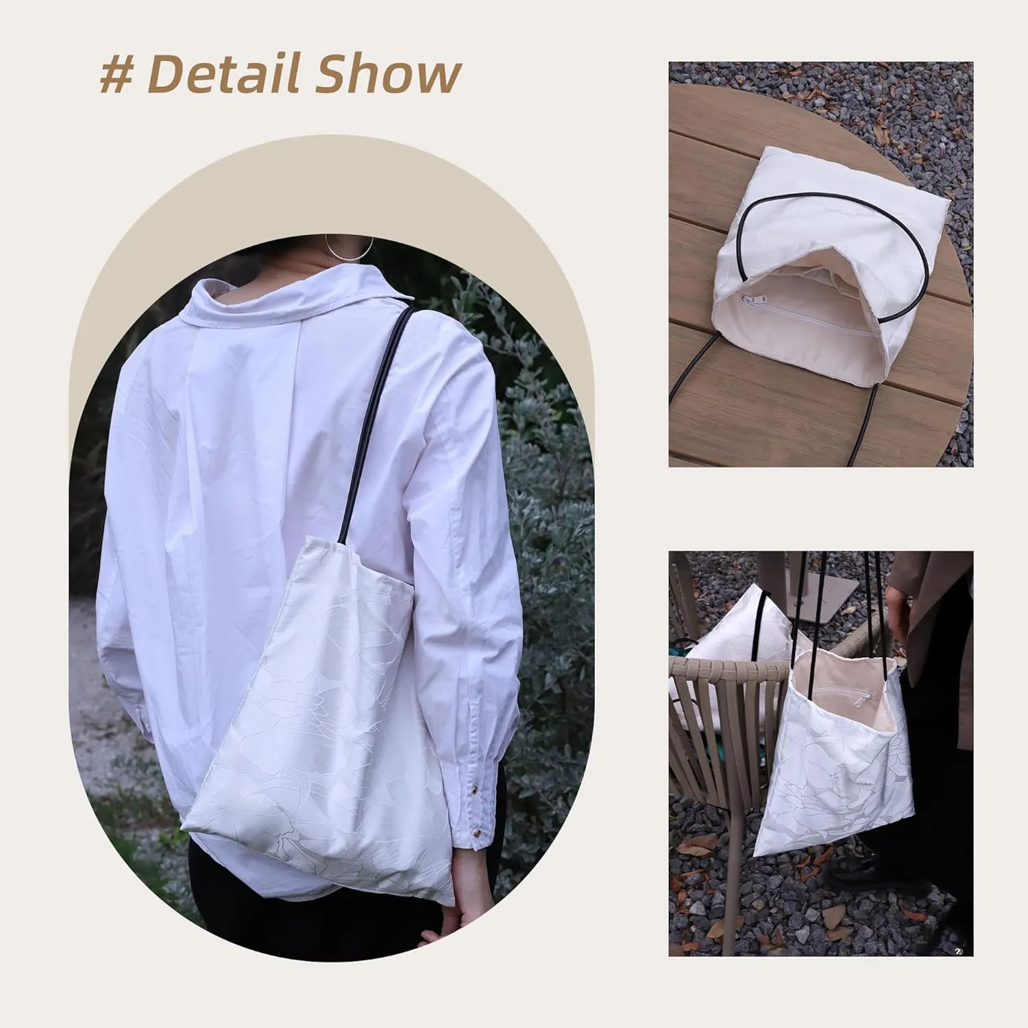 Rayon Hobo Bags for Women,Patterned Tote Bag,Large Capacity Shoulder Handbags with Inner Pockets