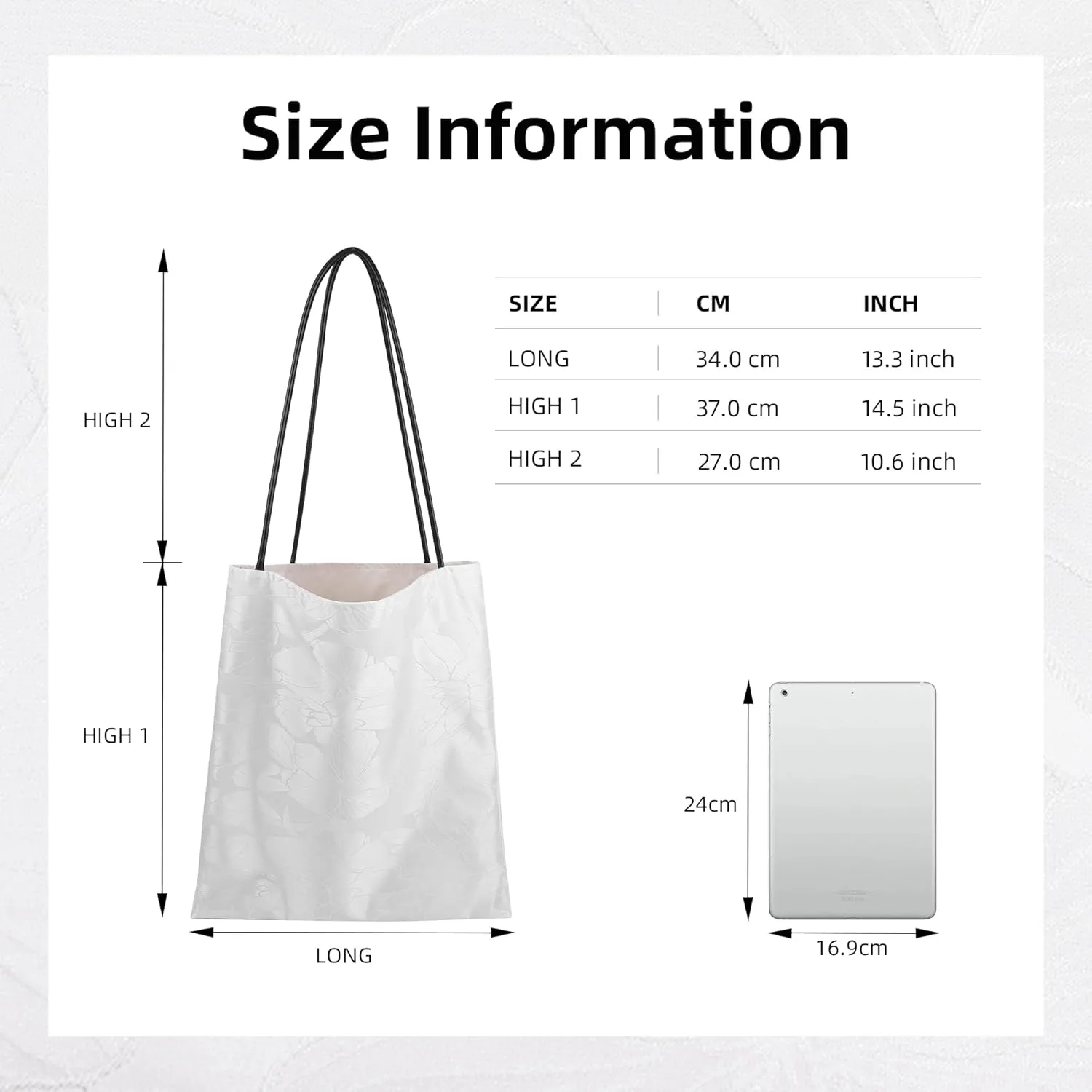 Rayon Hobo Bags for Women,Patterned Tote Bag,Large Capacity Shoulder Handbags with Inner Pockets