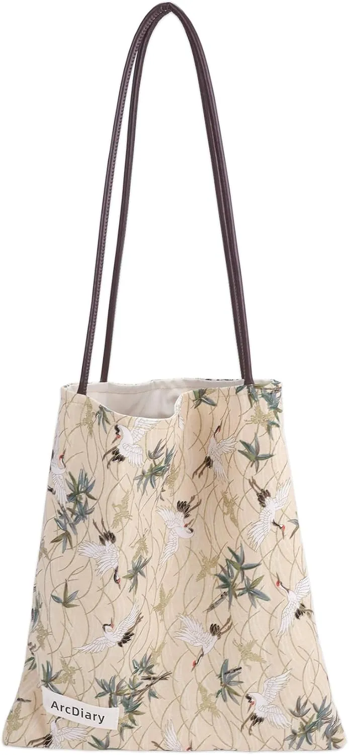 Rayon Hobo Bags for Women,Patterned Tote Bag,Large Capacity Shoulder Handbags with Inner Pockets