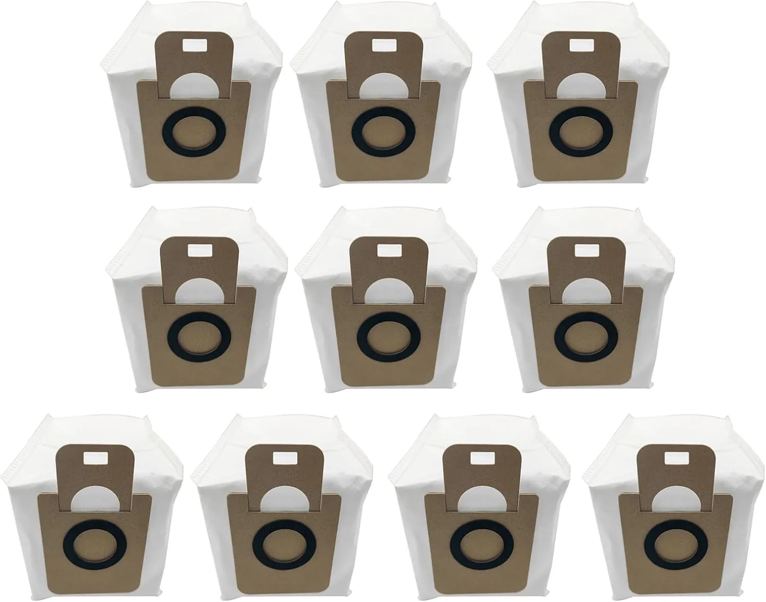 Replacement 10 Pack 2.6L Dust Bags Compatible with Dreametech D10 Plus Robot Vacuum Cleaner Accessories, 10 Vacuum Bags