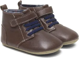 Robeez Baby Boys First Kicks, Thiago Rust Leather, 6-9 Months