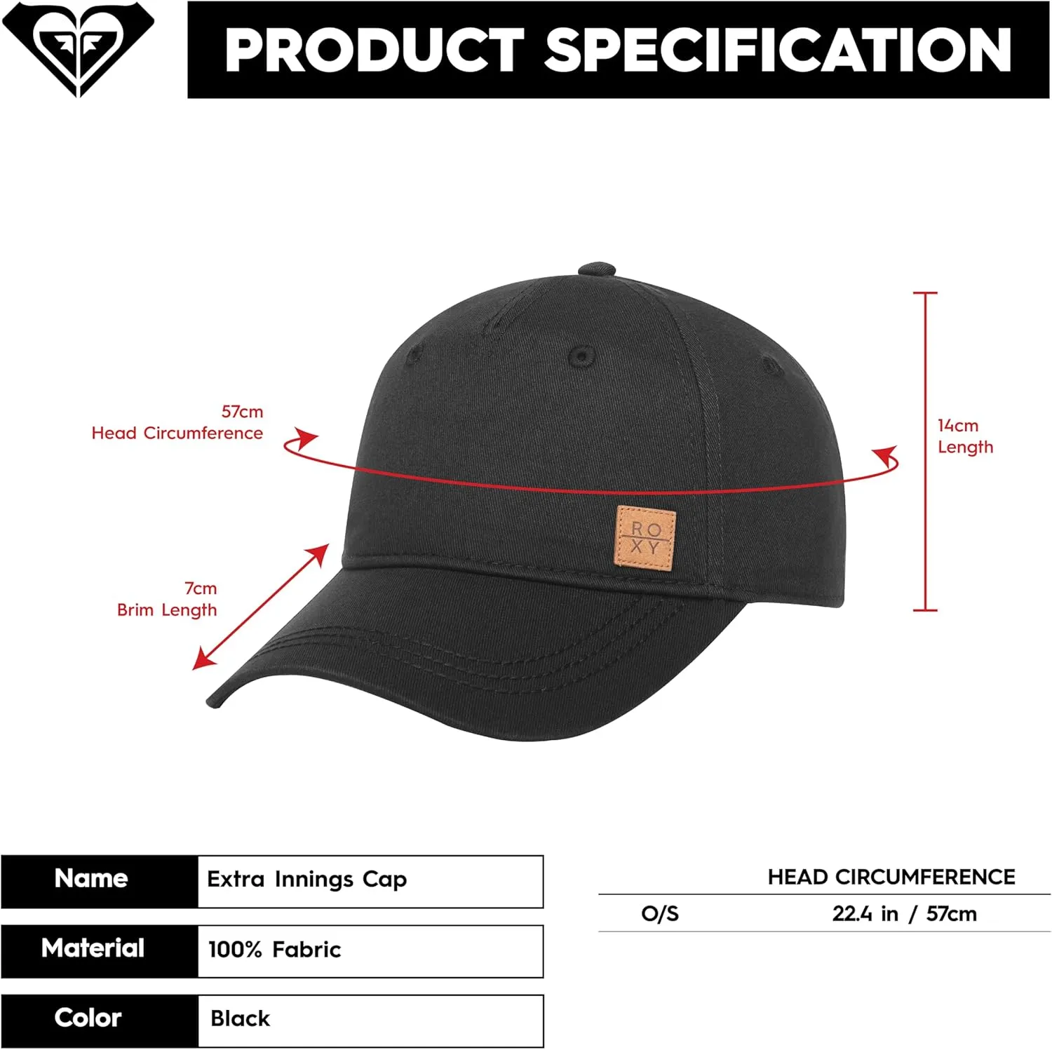 Roxy Women's Extra Innings Baseball Cap