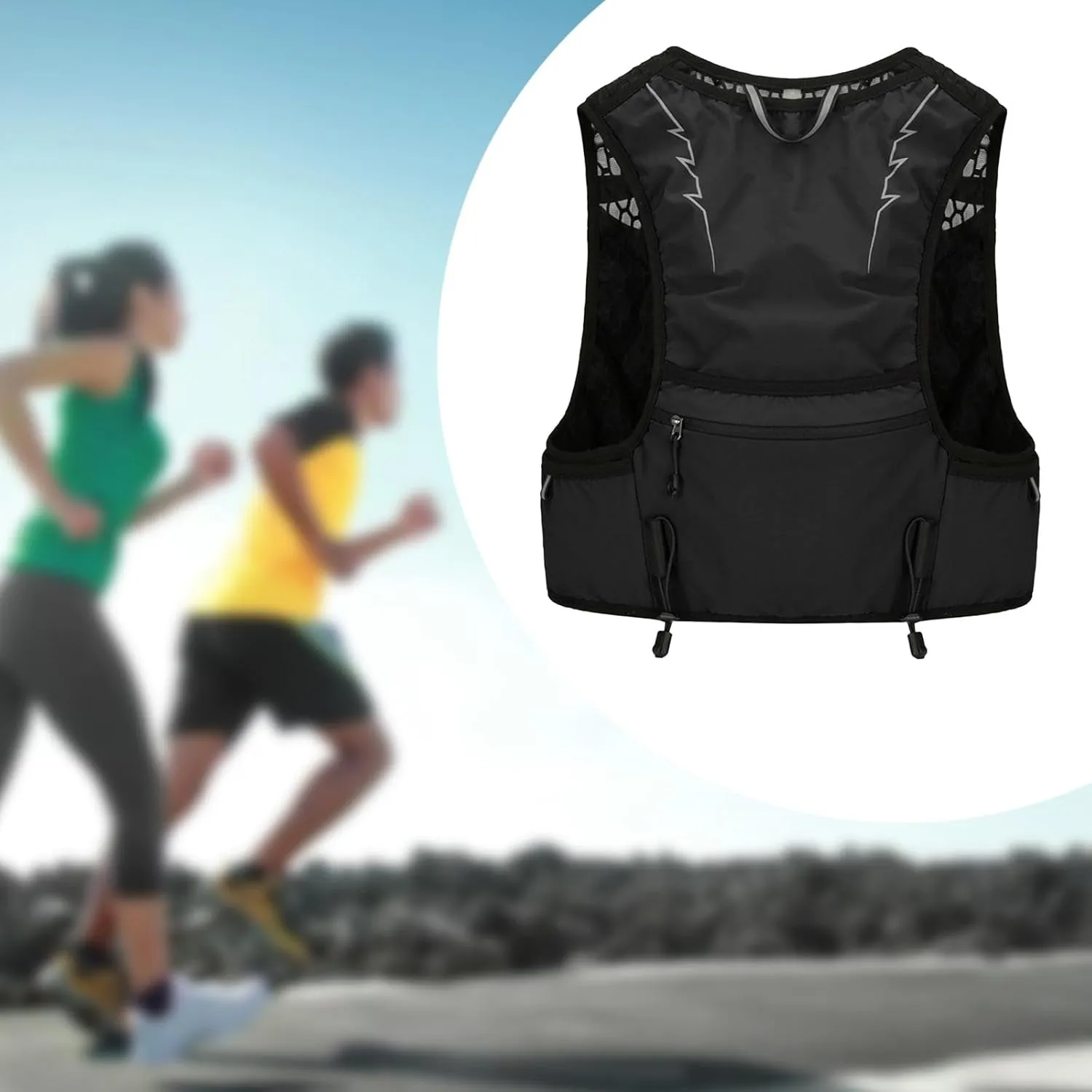 Running Hydration Vest, for Men Women Sport Bag Breathable Lightweight Water Pack Hydration Pack for Jogging Climbing Camping