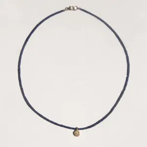 SALE - Petite Star Lapis Beaded Necklace