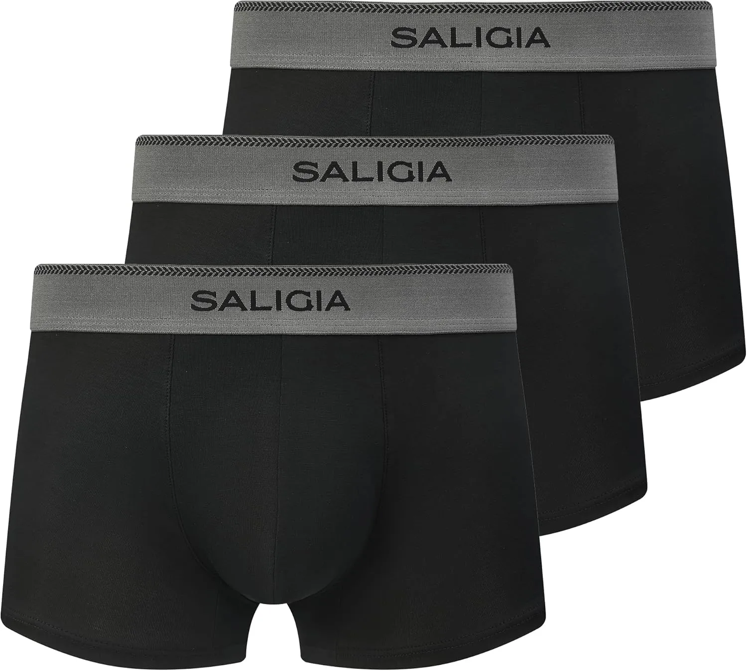 SALIGIA Retro Classic Men's Trunks - Premium Cotton Men's Underwear Pack with Breathable and Supportive Double-Layered Pouch