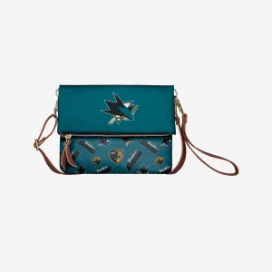 San Jose Sharks Printed Collection Foldover Tote Bag