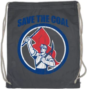 Save The Coal Drawstring Bag Gym Sack