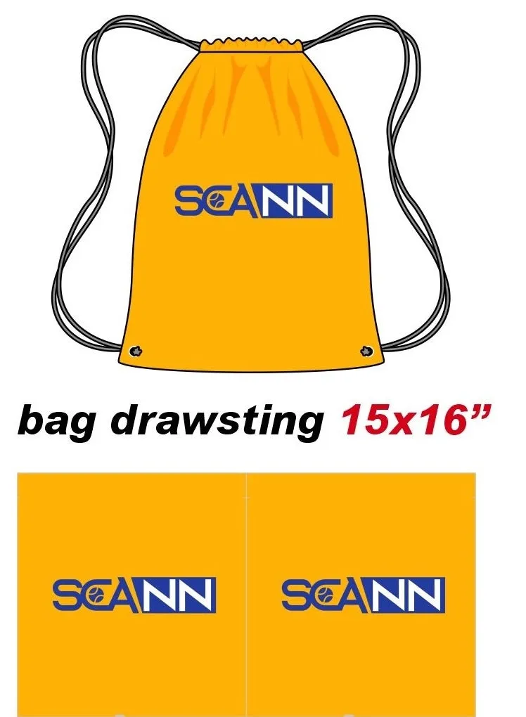 Scann Yellow Drawstring Bag