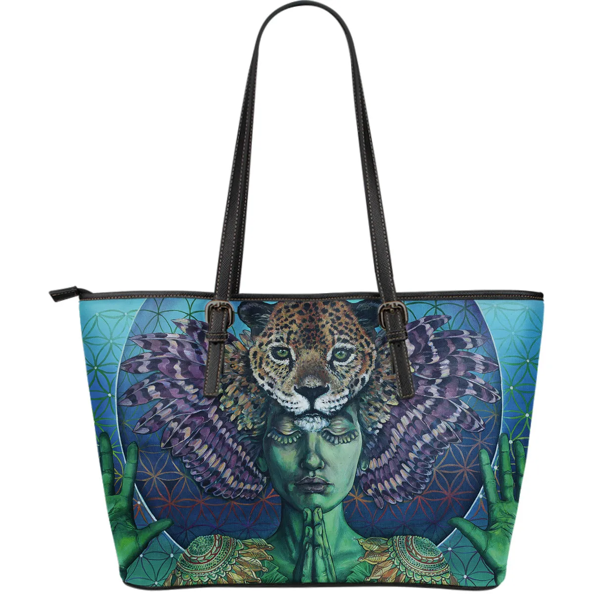 Self Portrait - Large Leather Tote Bag