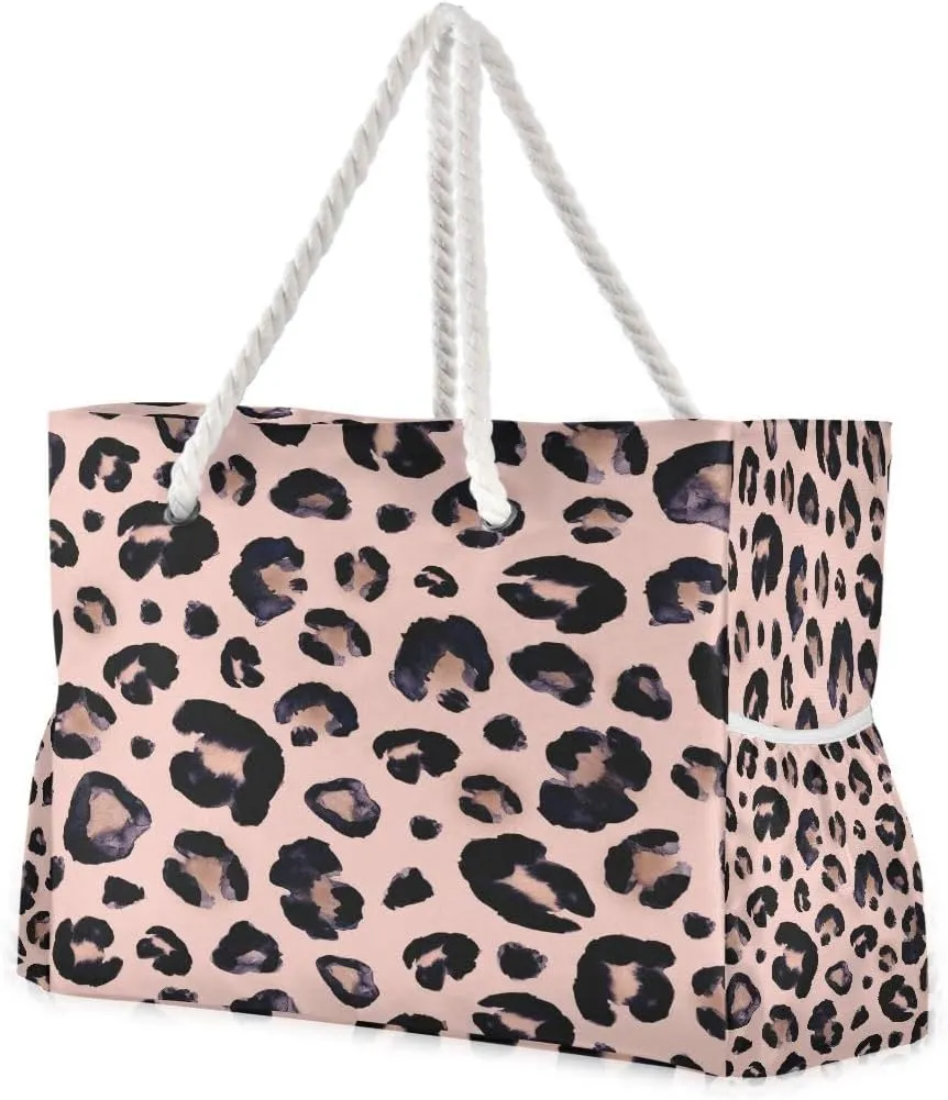 senya Women Large Beach Bag Group Of Many African Animals Travel Tote Bags for Gym Sport Shoulder Bag