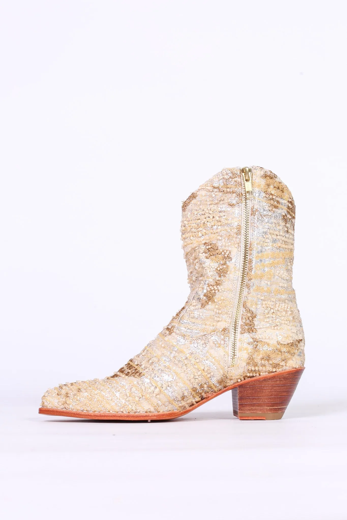 SEQUIN EMBROIDERED BOOTS LIVAS