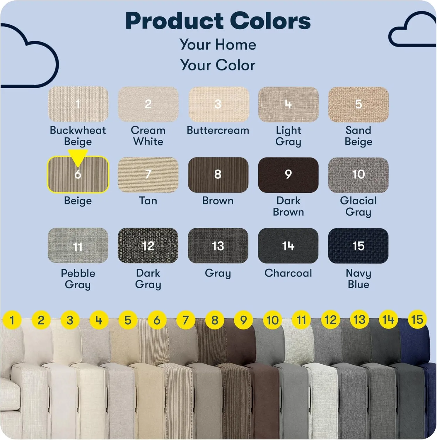Serta Palisades 61" Track Arm Sofa, Easy Care Polyester, Soft Pillow Back, Pocket Coil Seat Cushions, Removable Covers, Loveseat or Couch for Small Spaces, Living Rooms or Bedrooms, Beige