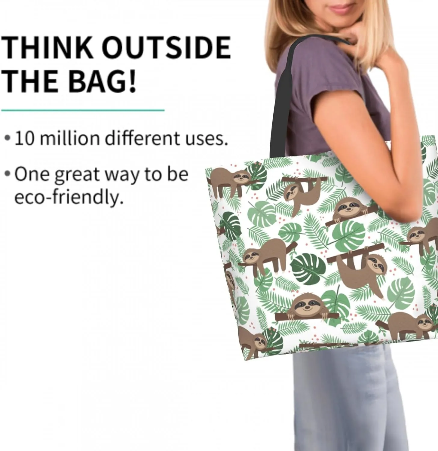 Shoulder Bag Large Reusable Eco-friendly Shopping Bags Portable Storage Handbag