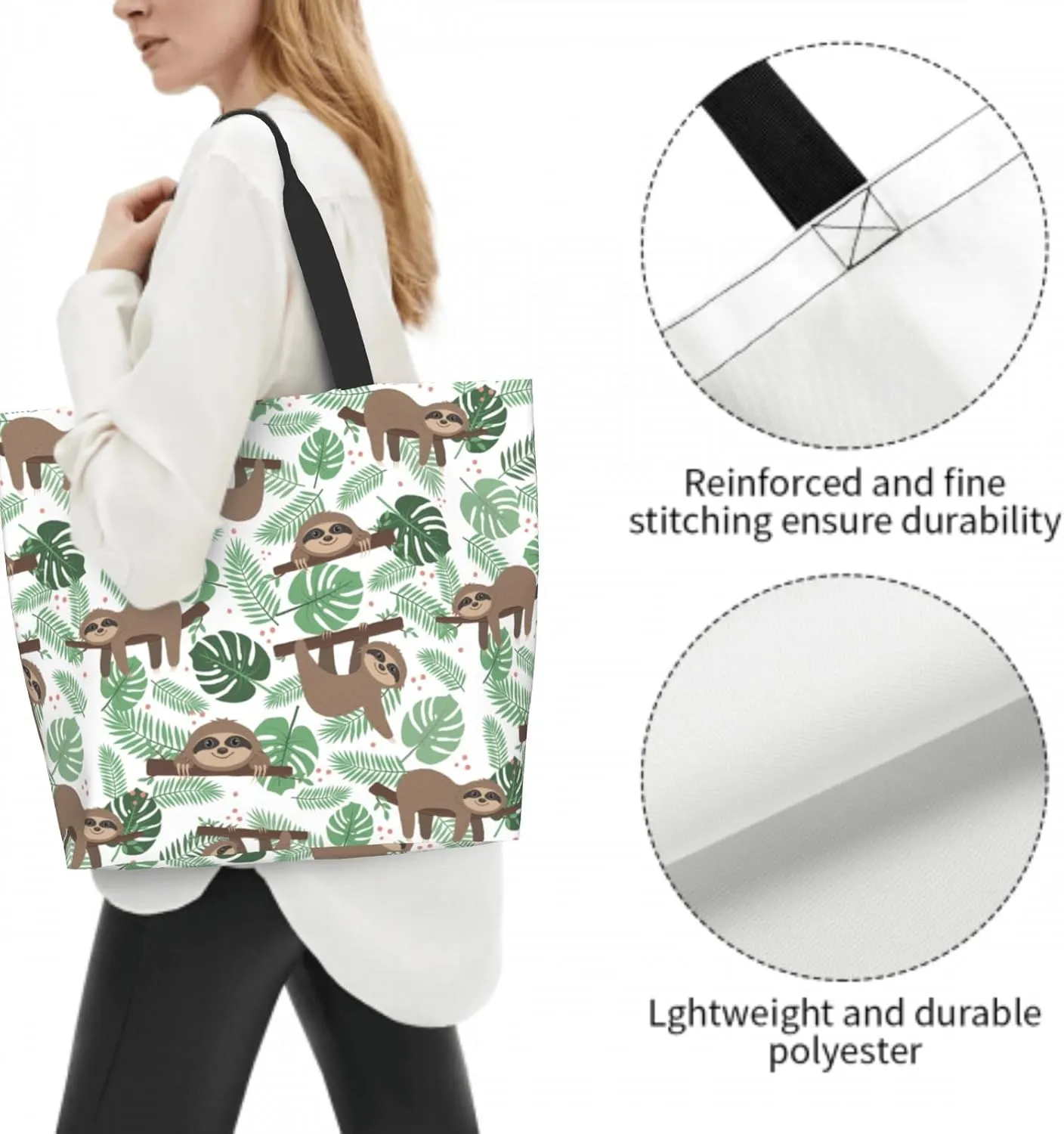 Shoulder Bag Large Reusable Eco-friendly Shopping Bags Portable Storage Handbag