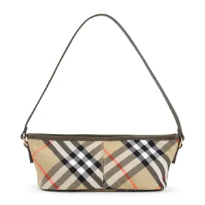 Shoulder Bag With Classic Check Pattern