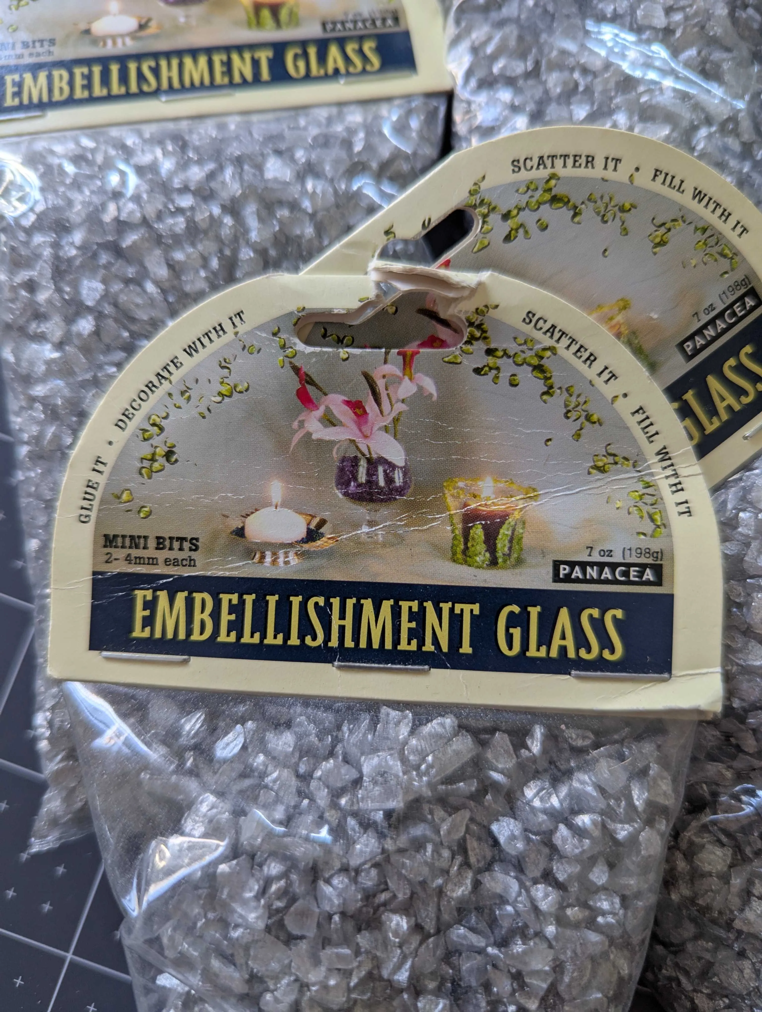 Silver Embellishment Glass by Panacea - Mini Bits: 2-4mm Each - Sold Separately