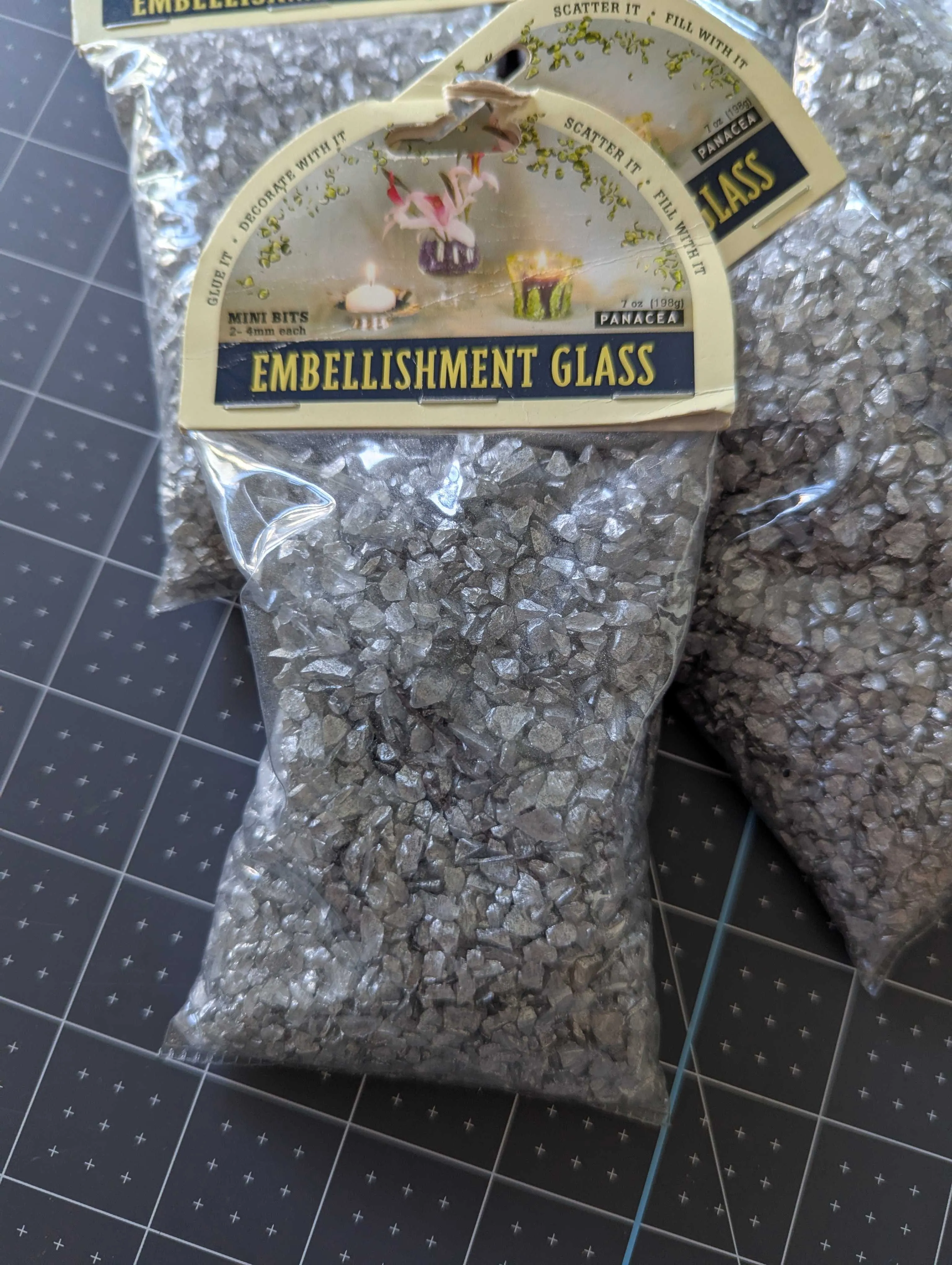 Silver Embellishment Glass by Panacea - Mini Bits: 2-4mm Each - Sold Separately