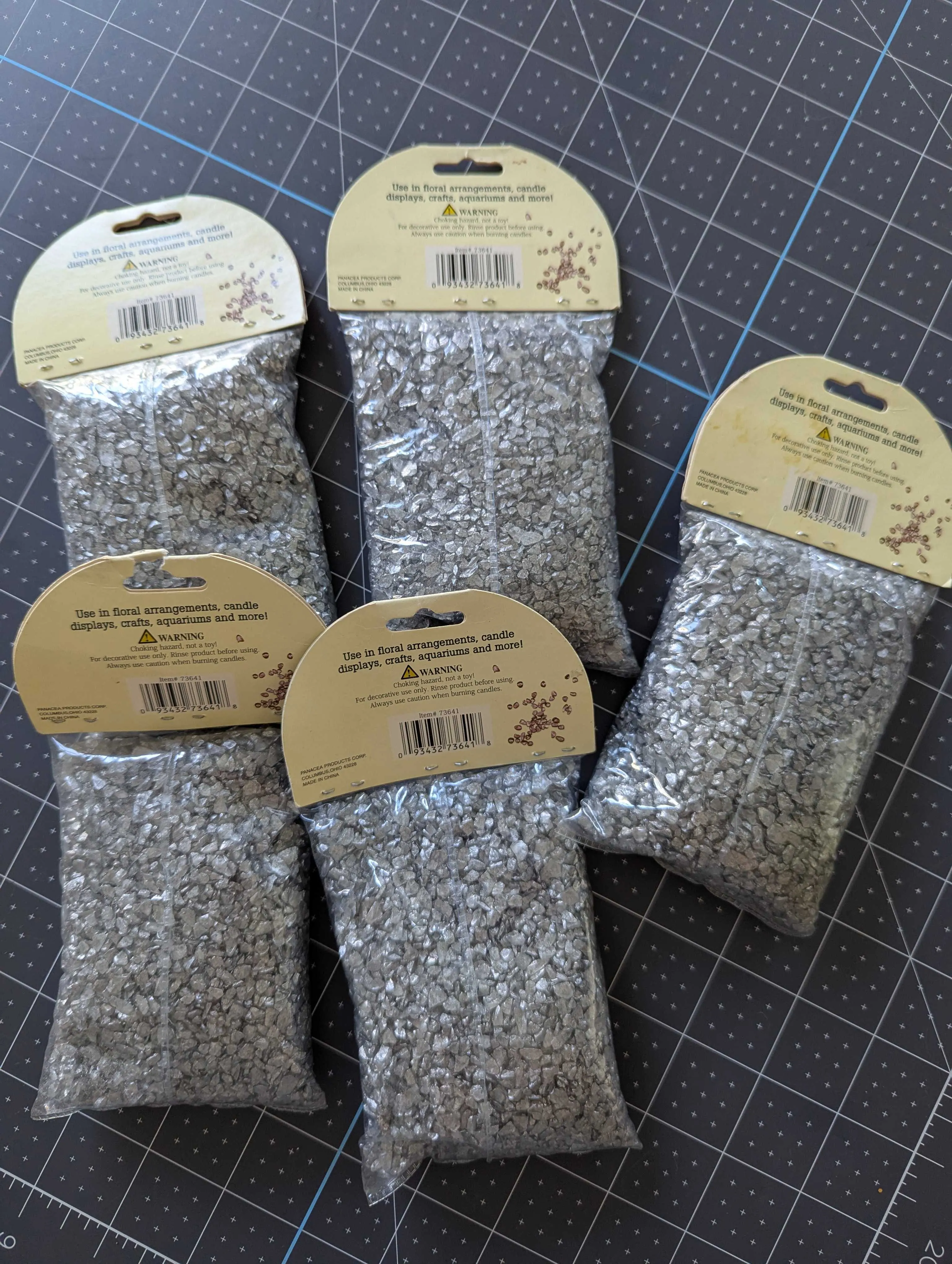 Silver Embellishment Glass by Panacea - Mini Bits: 2-4mm Each - Sold Separately