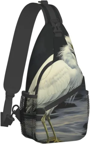 Sling Bag for Women Men Crossbody Bag Small Sling Backpack Walking by Water Chest Bag Hiking Daypack
