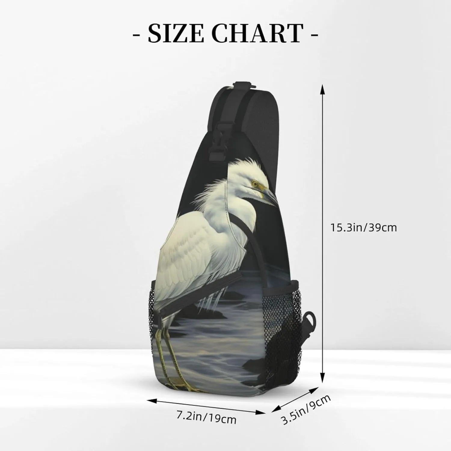 Sling Bag for Women Men Crossbody Bag Small Sling Backpack Walking by Water Chest Bag Hiking Daypack