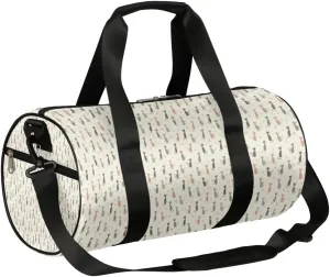 Small Gym Duffel Bags 17.8×9×9 Cat Silhouette Design Gym Bag for Men Women Overnight Weekender Bag Lightweight Sport Duffle Bag Carry On Gymbag
