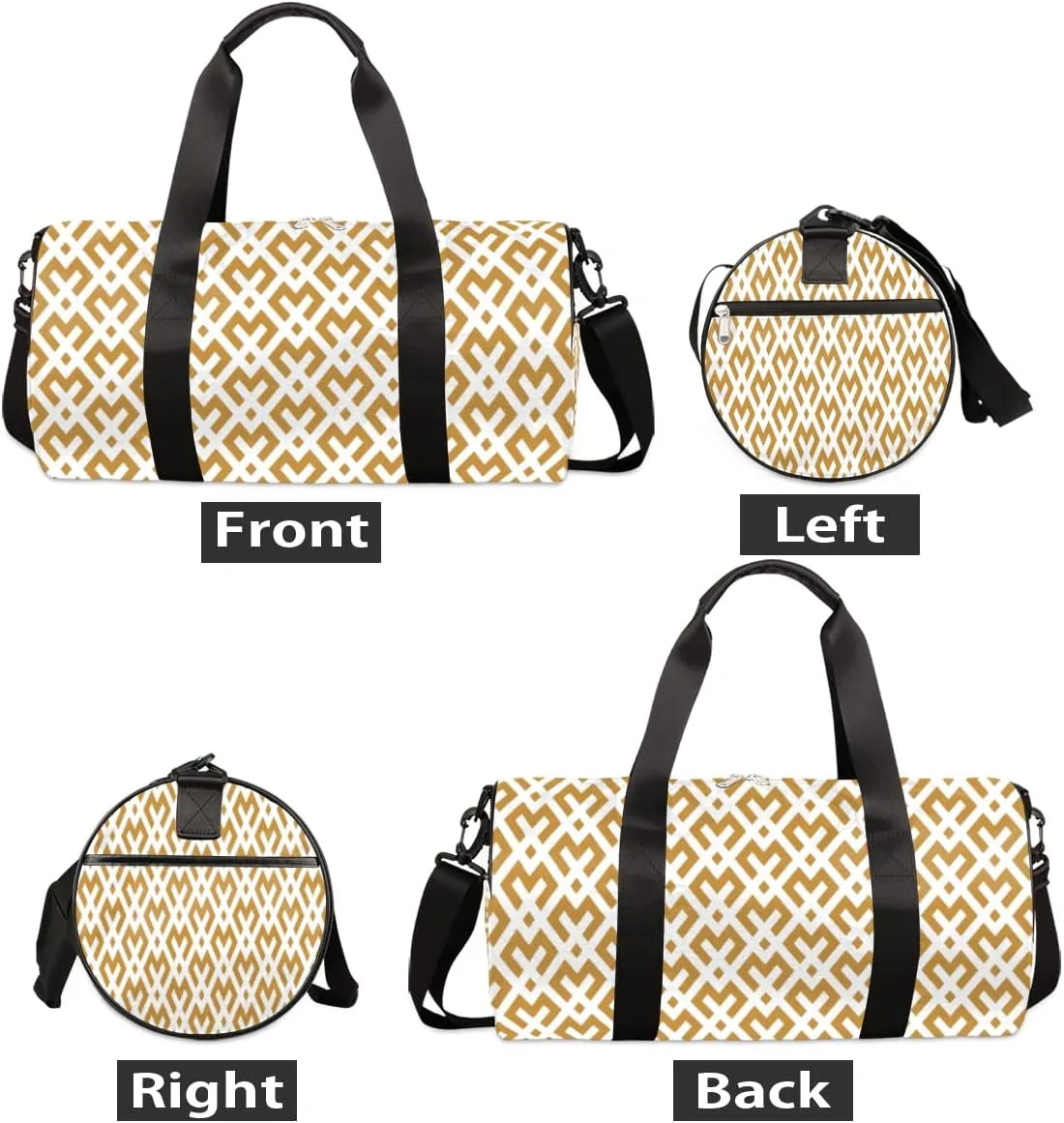 Small Gym Duffel Bags 17.8×9×9 Modern Abstract Pattern Gym Bag for Men Women Overnight Weekender Bag Lightweight Sport Duffle Bag Carry On Gymbag