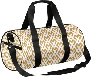 Small Gym Duffel Bags 17.8×9×9 Modern Abstract Pattern Gym Bag for Men Women Overnight Weekender Bag Lightweight Sport Duffle Bag Carry On Gymbag