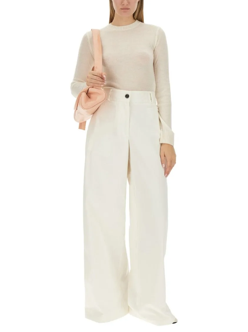 Soft Structured Leather"Cannoli" Shoulder Bag
