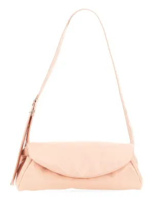 Soft Structured Leather"Cannoli" Shoulder Bag