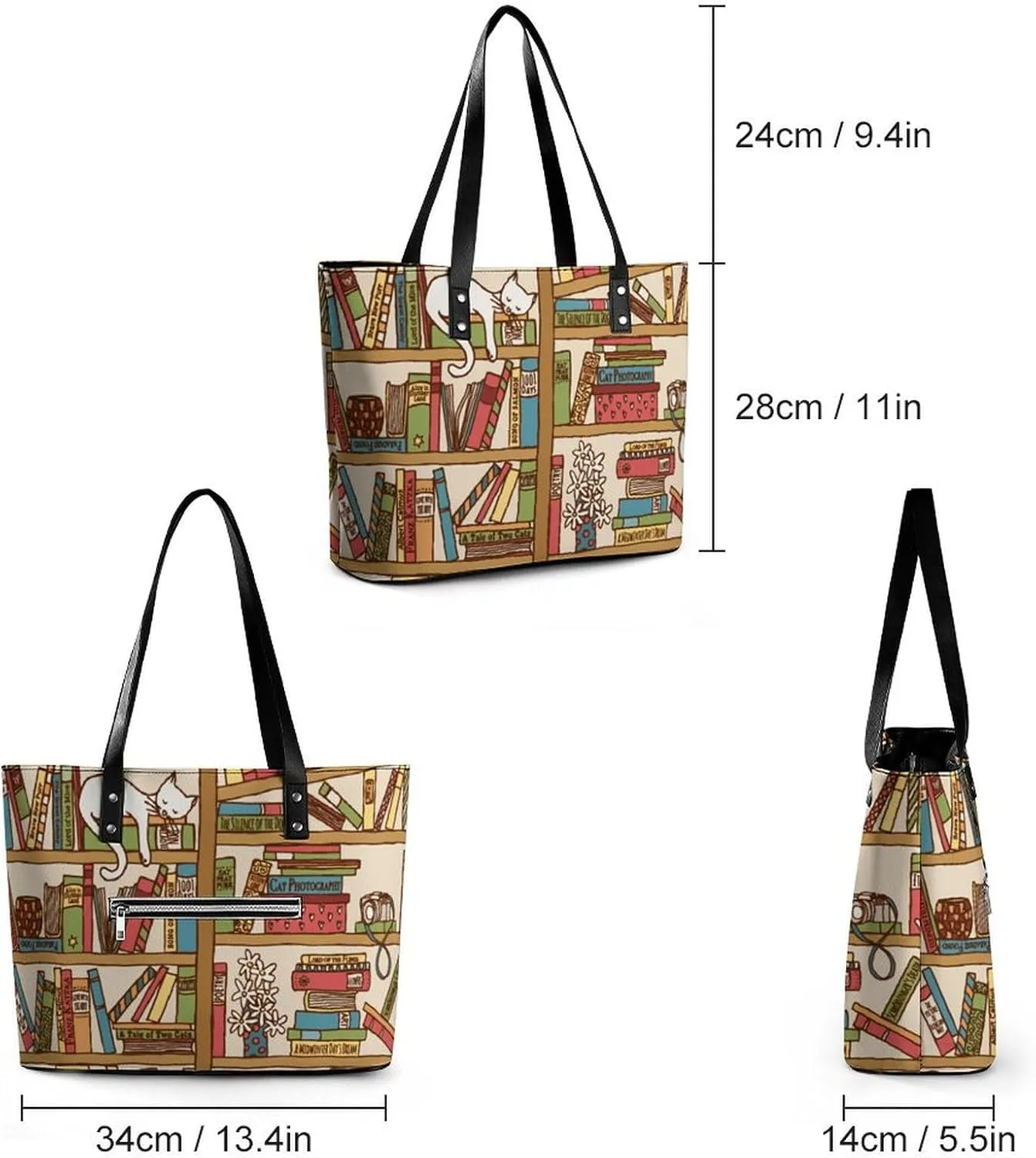 South Carolina Flag Art Leather Handbag Smooth Wrinkle Resistant Lightweight And Convenient