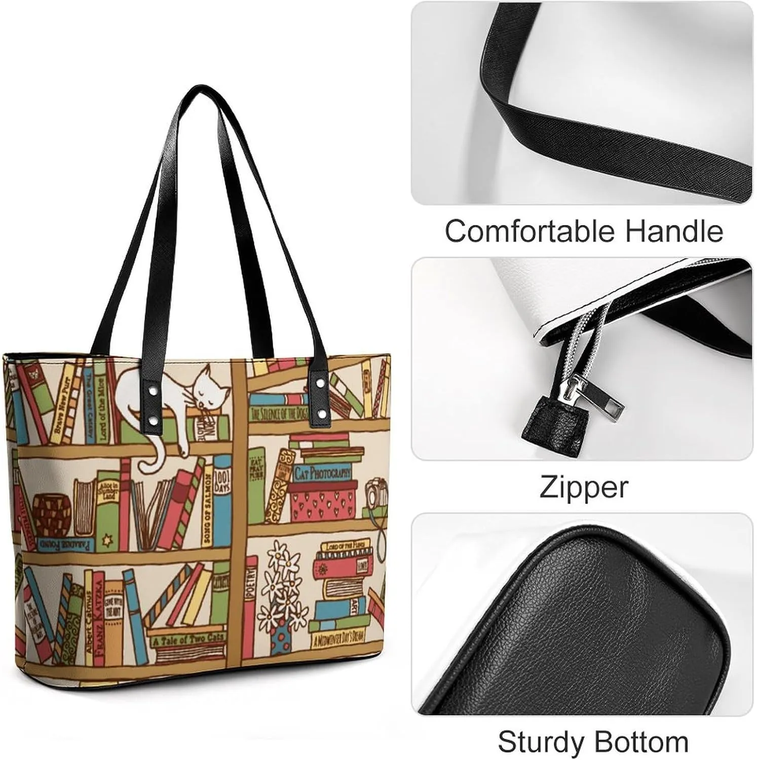 South Carolina Flag Art Leather Handbag Smooth Wrinkle Resistant Lightweight And Convenient