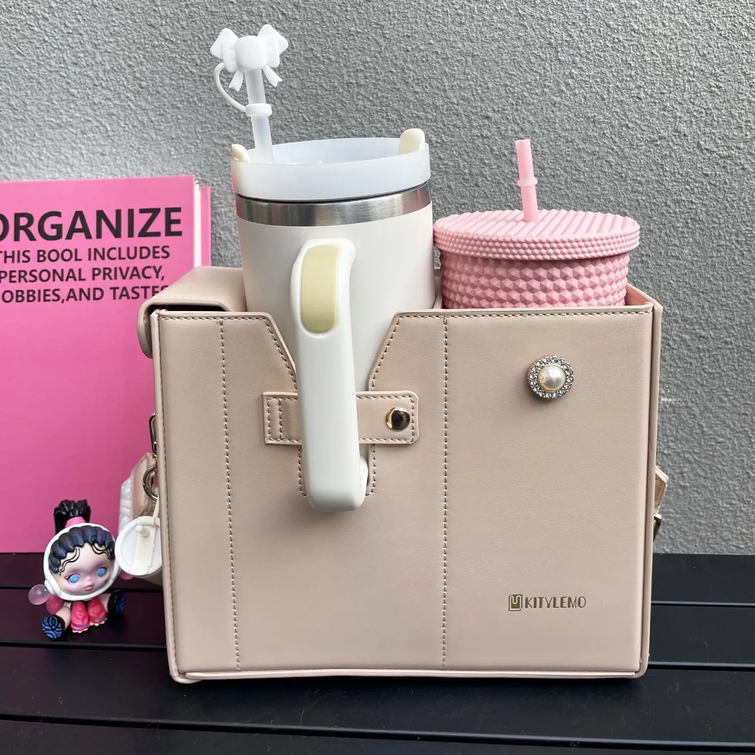 Stanley Cup Purse for water Bottle, Crossbody Water Cup Storage Bag Tumbler Purse Bag Water Bottle Carry Bag for Stanley Cup