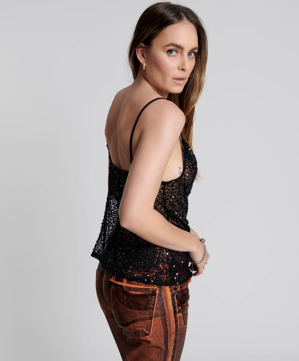 STELLAR HAND BEADED CAMI
