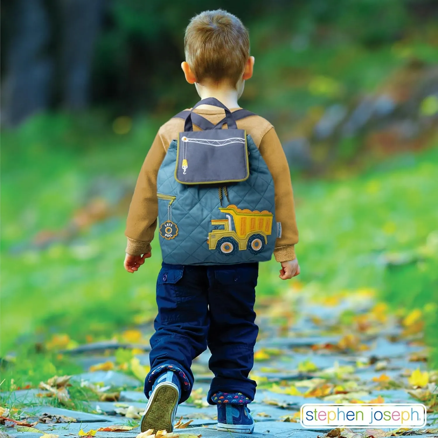 Stephen Joseph Kids' Unisex Toddler Back to School, Quilted Backpack, Leopard, One Size