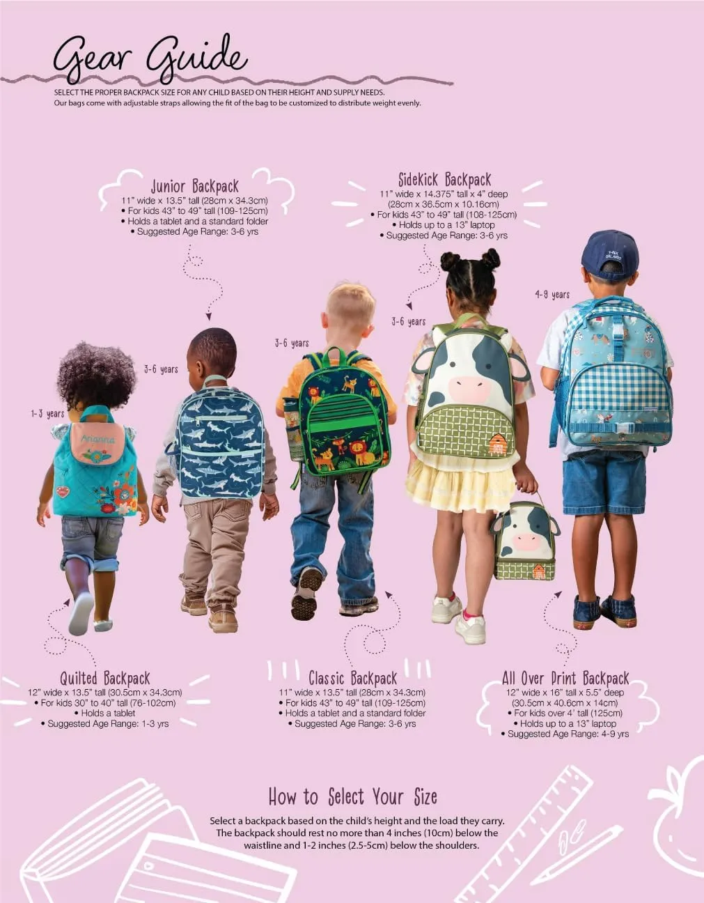 Stephen Joseph Kids' Unisex Toddler Back to School, Quilted Backpack, Leopard, One Size