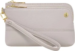 Steve Madden Women's Btrell Wristlet (Bone Pebbled w/Gold, One Size)