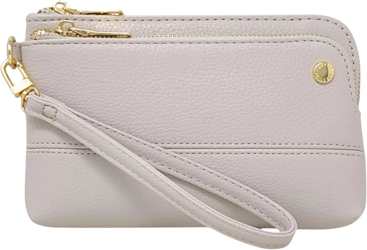 Steve Madden Women's Btrell Wristlet (Bone Pebbled w/Gold, One Size)