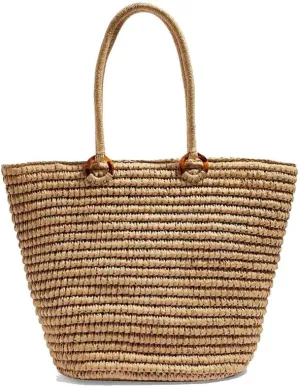 Straw Bag Womens Straw Beach Bag Shoulder Bags Vacation Purse Straw Purse for Summer Shopping Shoulder Tote Handbags