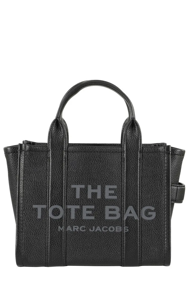 Structured Black Leather Tote