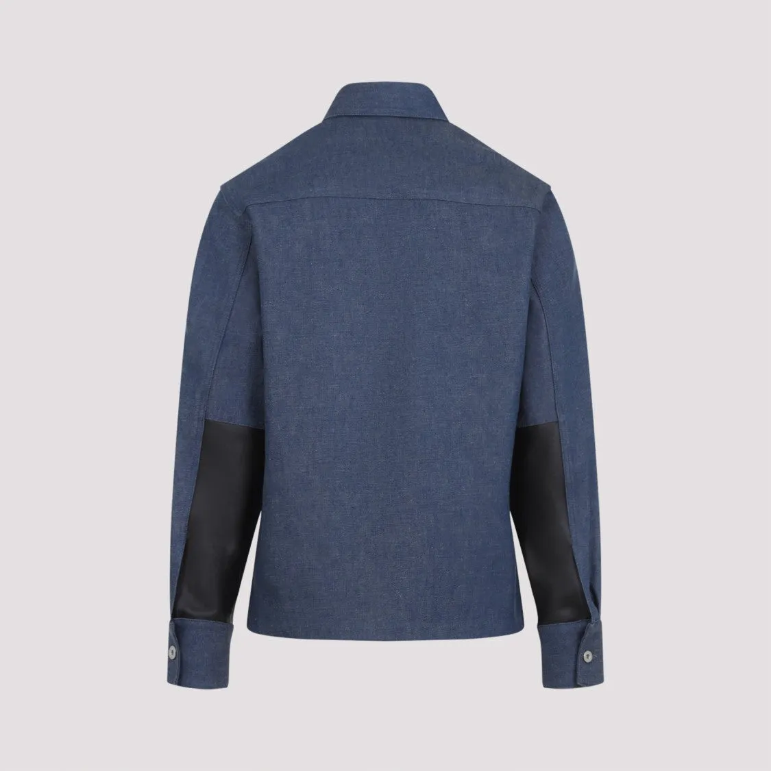 Structured Blue Cotton Shirt