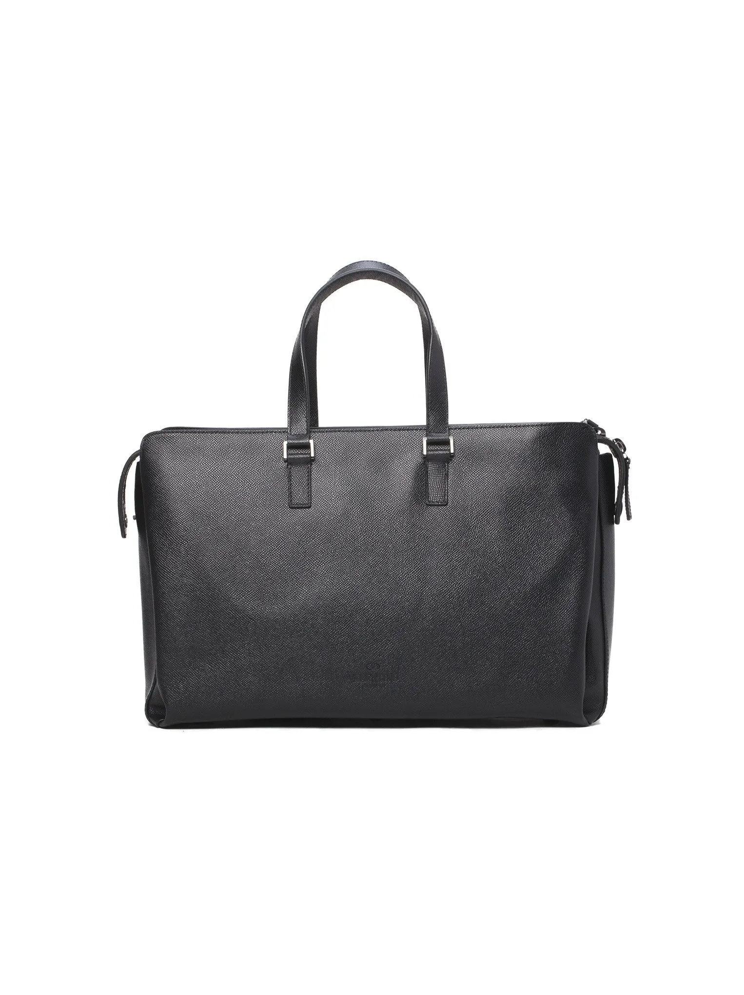 Structured Saffiano Leather Tote