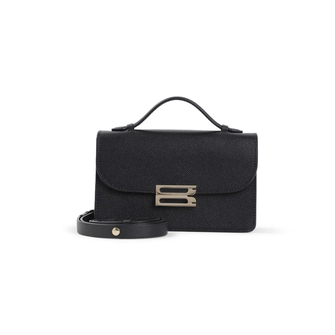 Structured Shoulder Bag With Elegant Hardware