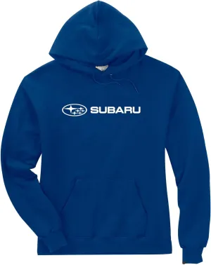 Subaru Genuine LOGO BLUE BASIC Pullover HOODIE Impreza STI WRX Forester Outback Ascent Legacy Crosstrek BRZ (XXXL)