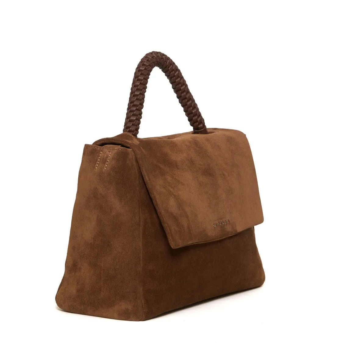 Sveva M Suede Leather Braided Handle