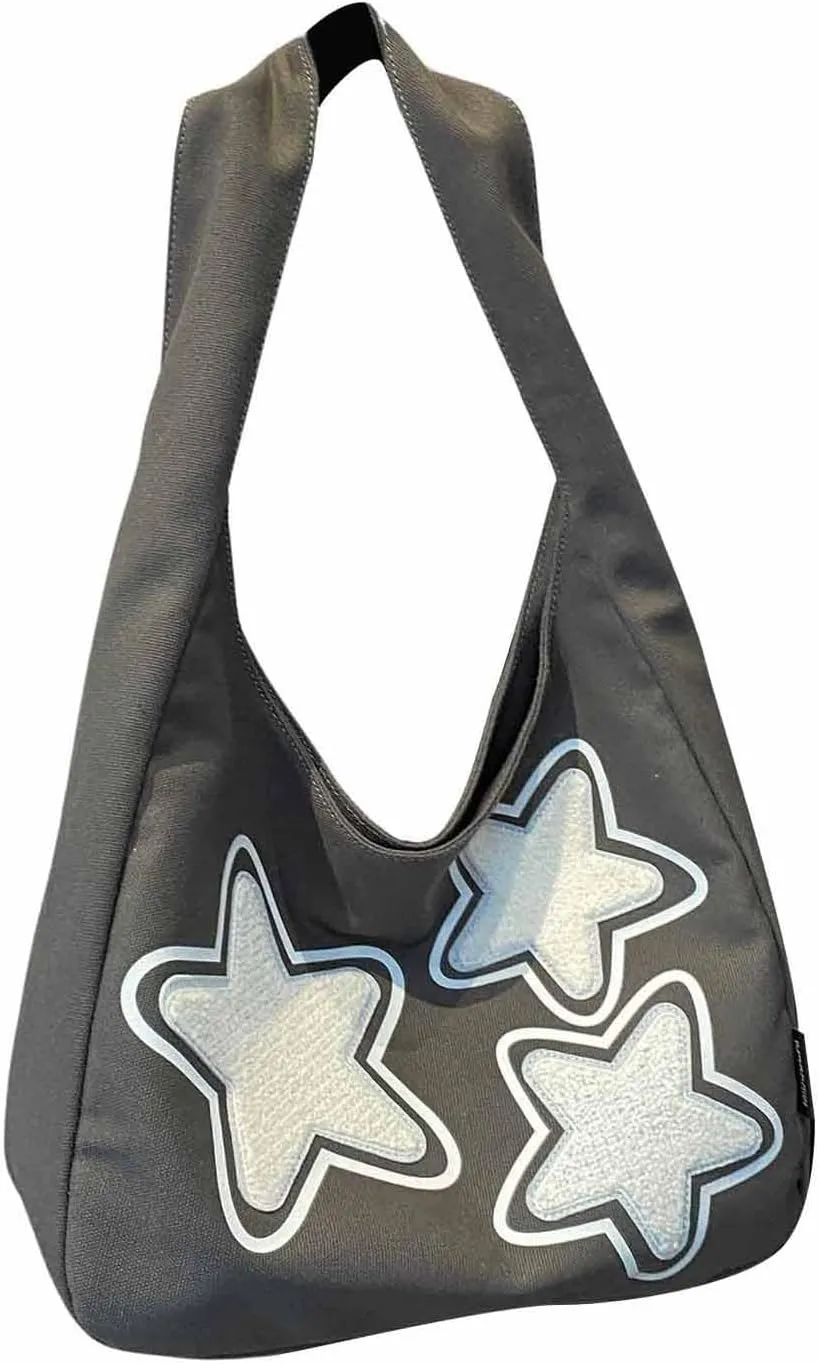 SweatyRocks Women's Color Block Large Capacity Shoulder Handbag Patterned Shopping Tote Bags