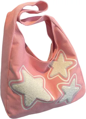SweatyRocks Women's Color Block Large Capacity Shoulder Handbag Patterned Shopping Tote Bags