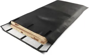 Table Leaf Storage Bag Padded 1 Pack, Heavy Duty Dining Table Leaf Bag, 51'' x 28'' Thick Flannel Backing Dining Table Cover Protector, Scratch Resistant, Fit 50‘’ x 26‘’ Table Leaves, Black